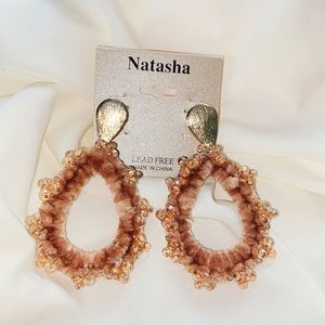 NATASHA FURRY FALL EARRINGS/ BRAND NEW! 😍✨